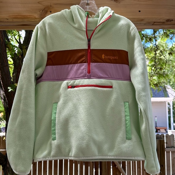 Cotopaxi Teca Fleece Hooded Half Zip Pullover Sweatshirt Stone’s Throw Medium - Picture 7 of 15